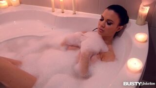 Busty seduction in the bath tub with masturbating horny goddess Jasmine Jae