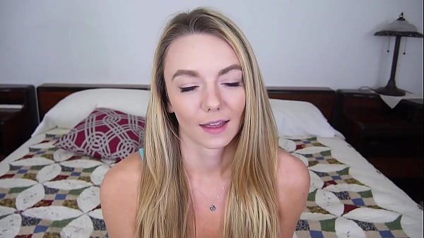 MOLLY MAE Cute Blonde Blue Eyes 19 YO POV Blowjob and HUGE Cum Load Facial!