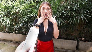 Broke Cutie Trades Her Throat and Pussy for a Quick Payday