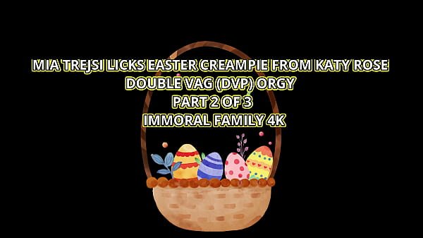 Dan Slams His Easter Eggs Against Katy Rose & Mia’s Juicy Cunts!