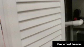 Sexy Loving Kimber Lee Face Fucks The Repair Guy!