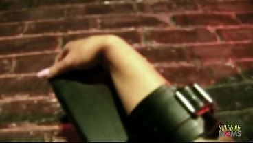 Within the depths of the dark dungeon two milfs are receiving double penetration during anal group sex