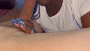 Bestfriend been wanting to taste my dick finally let her 😈💦