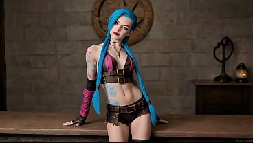 Jinx Arcane – Crazy Petite Slut gets her Creampie