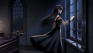Demure Gothic Girl with Rock Star – Part 1 Hentai