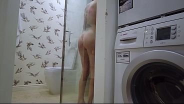 Rina Ray Aspiring Amateur Redhead Model Voyeur Shower Clip