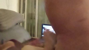 Muscle Daddy Rides Girl’s Pussy and They Both Moan Loud and Explode Together (Cum On my Tits Daddy)